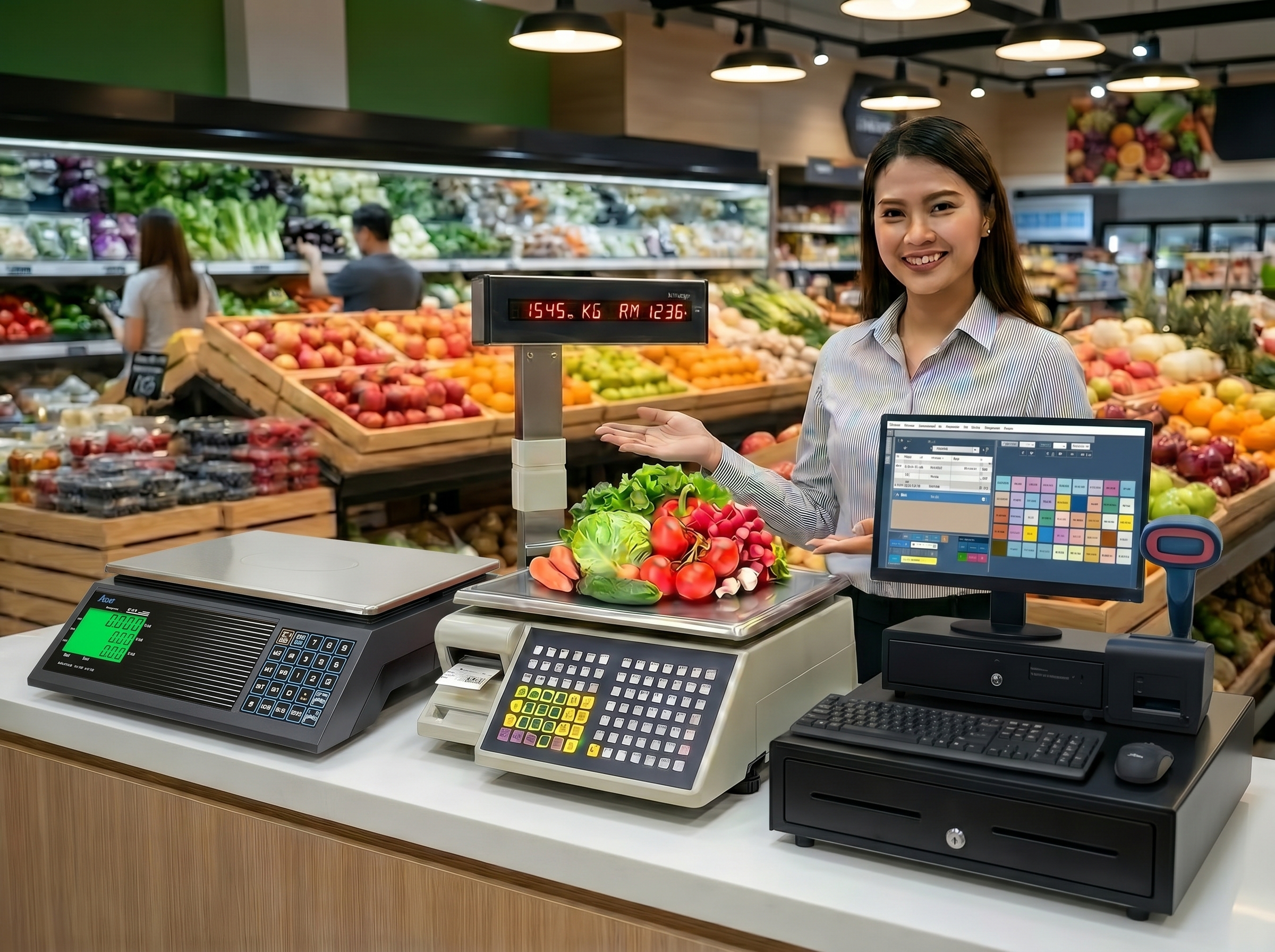 Electronic weighing scale Malaysia for commercial retail and industrial use