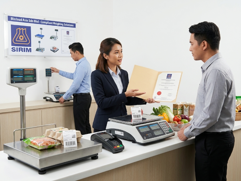 SIRIM certification reference for Malaysia weighing scale
